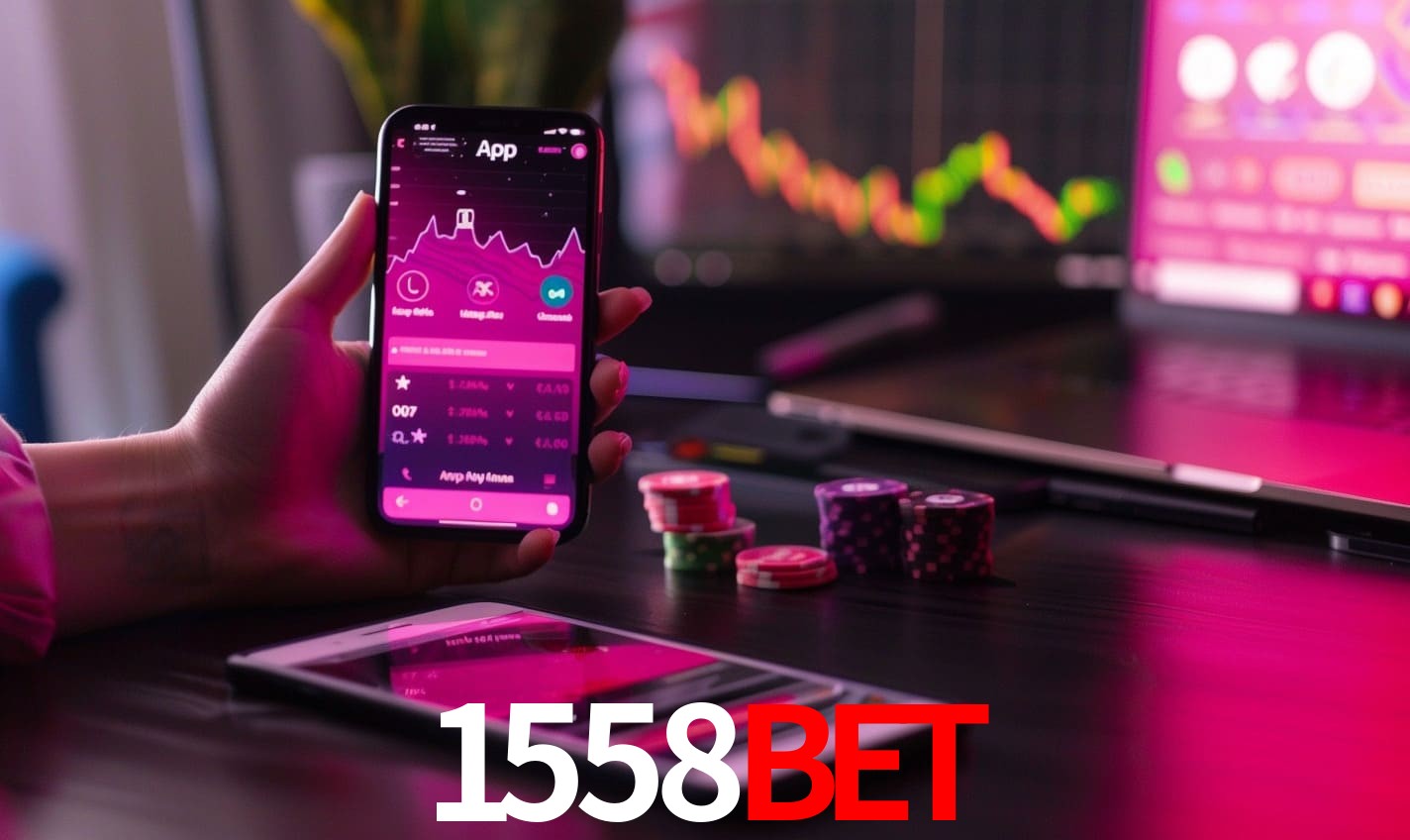 Comparação APP mobile vs versão web da 1558bet